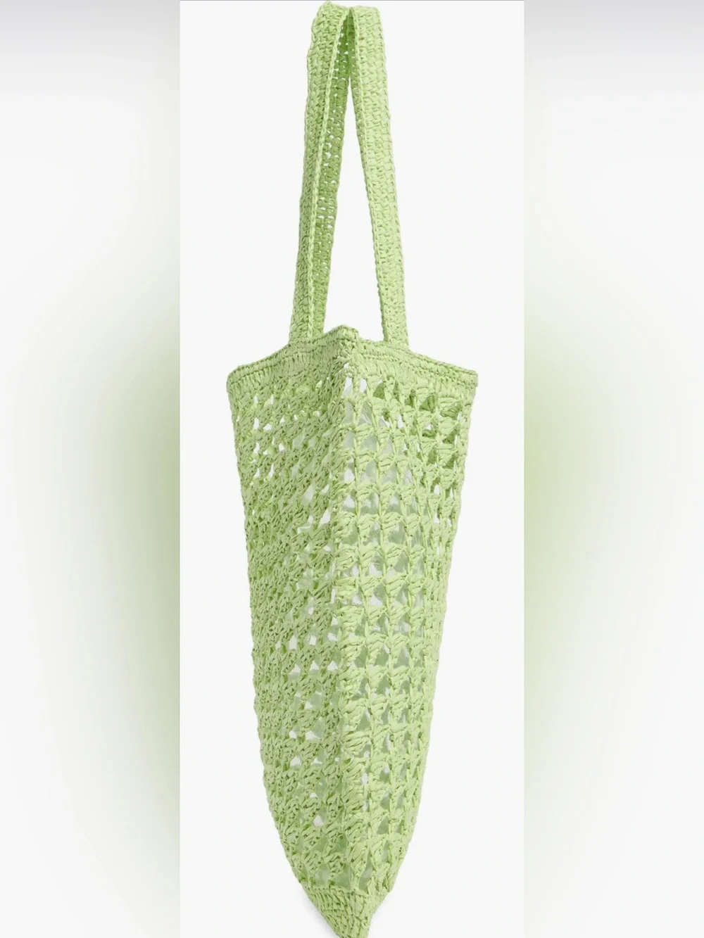 Collection XIIX Lime Green Straw Bag